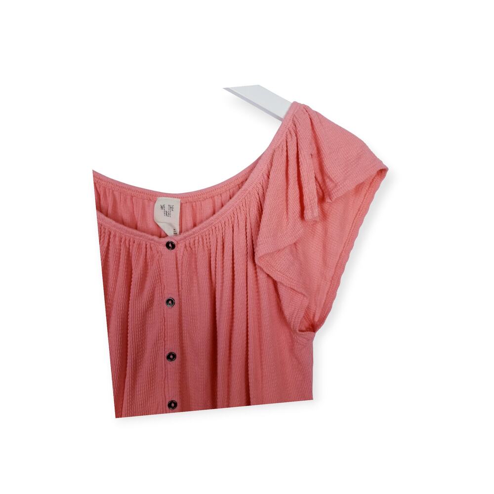 WE THE FREE Free People Mint Julep Top in Coral OB564528 - Small - Picture 3 of 8